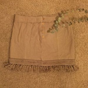 Free people- Beige Skirt- XS